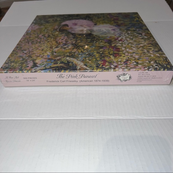 Laurel Ink Fine Art 500 Piece Jigsaw Puzzle: The Pink Parasol By Frederick Carl - Picture 6 of 8